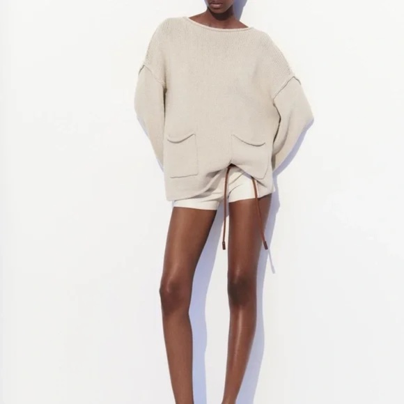 NWT Zara Pocket Sweater - Picture 1 of 2